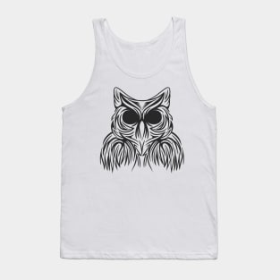 beauty OWL BLACK Tank Top